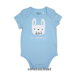 First Impressions Baby Boys' "Mr. Wonderful" Bunny Applique Easter Bodysuit NWT